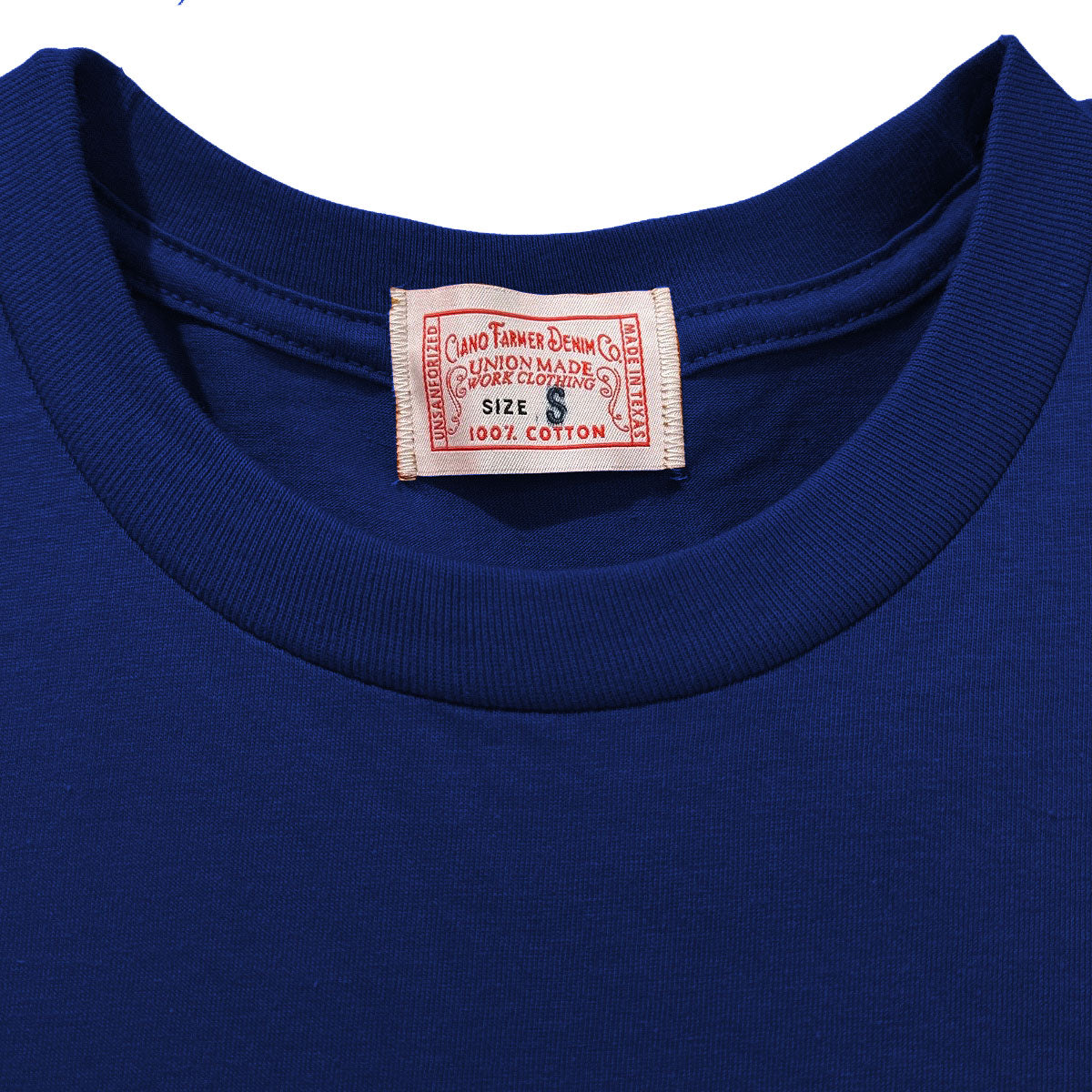 4.4oz TEXAS MADE Crew Neck Cobalt Blue