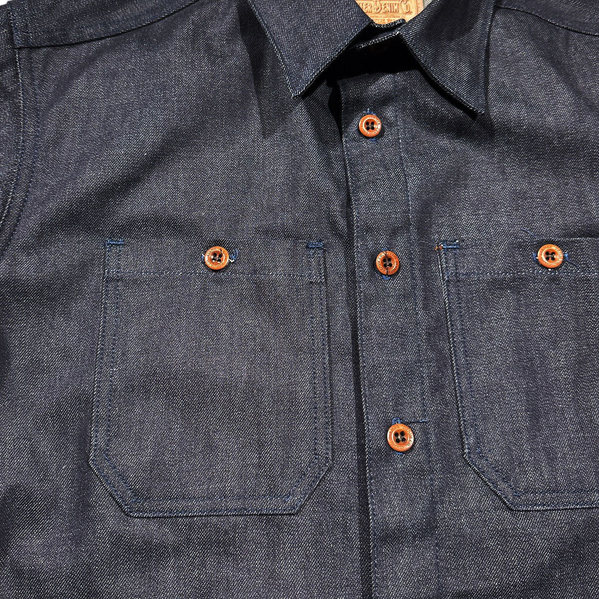 #TEX 13.5oz TEXAS DENIM Red Selvage Work Shirt (OPSTK)