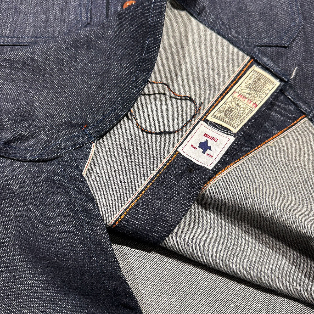 #TEX 13.5oz TEXAS DENIM Red Selvage Work Shirt (OPSTK)