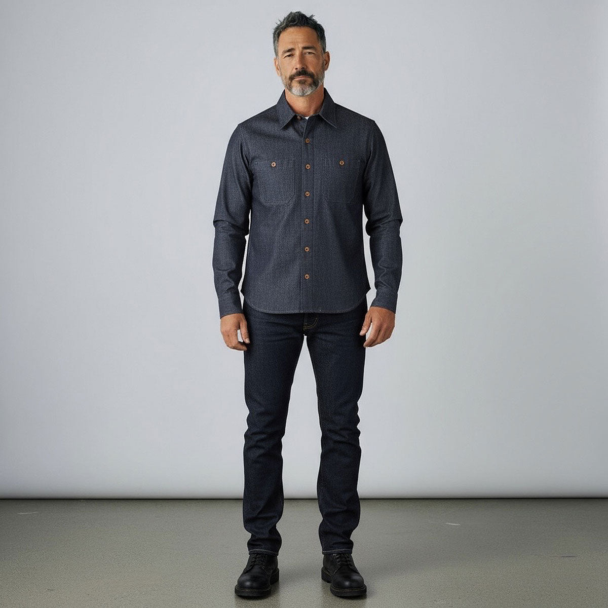 #TEX 13.5oz TEXAS DENIM Red Selvage Work Shirt (OPSTK)