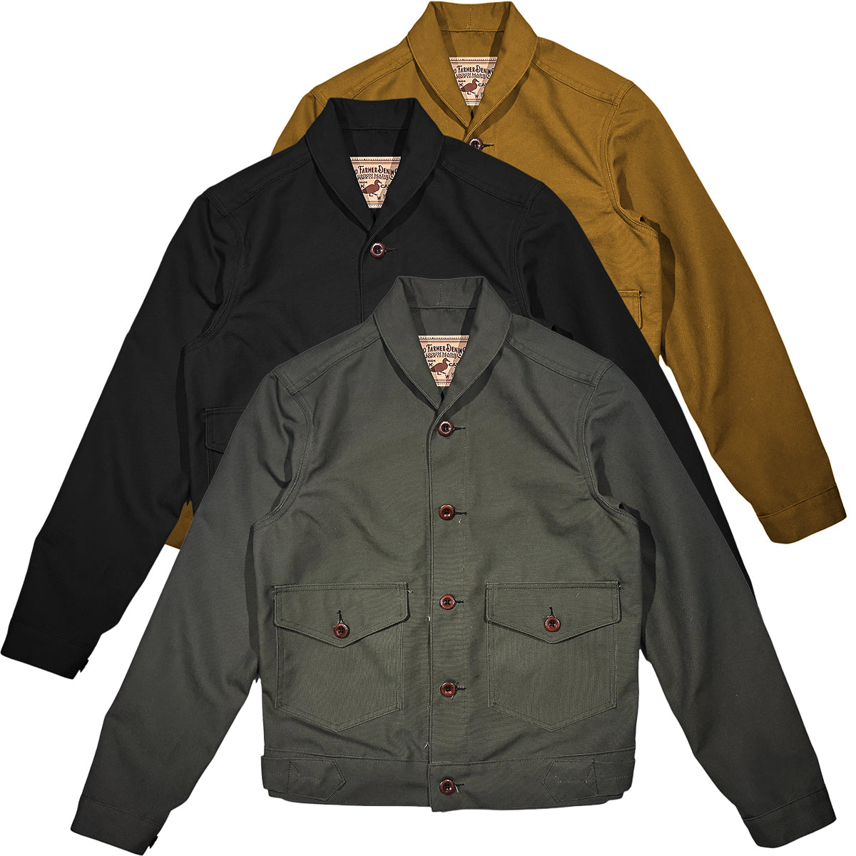 #133 12oz Duck Canvas 1930's Modify Cossack Jacket