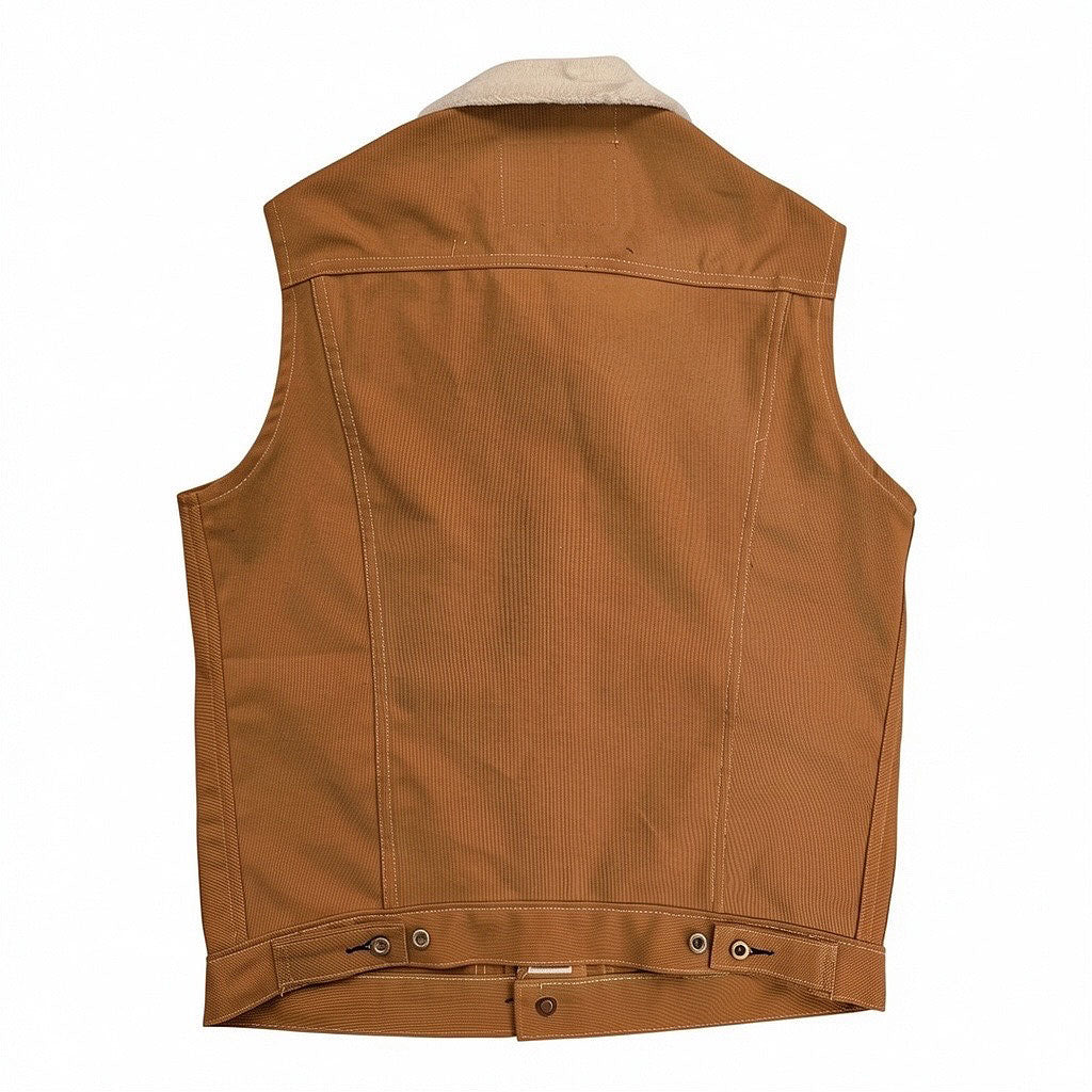 #133 12oz Duck Canvas "Hamby" Vest Ochre