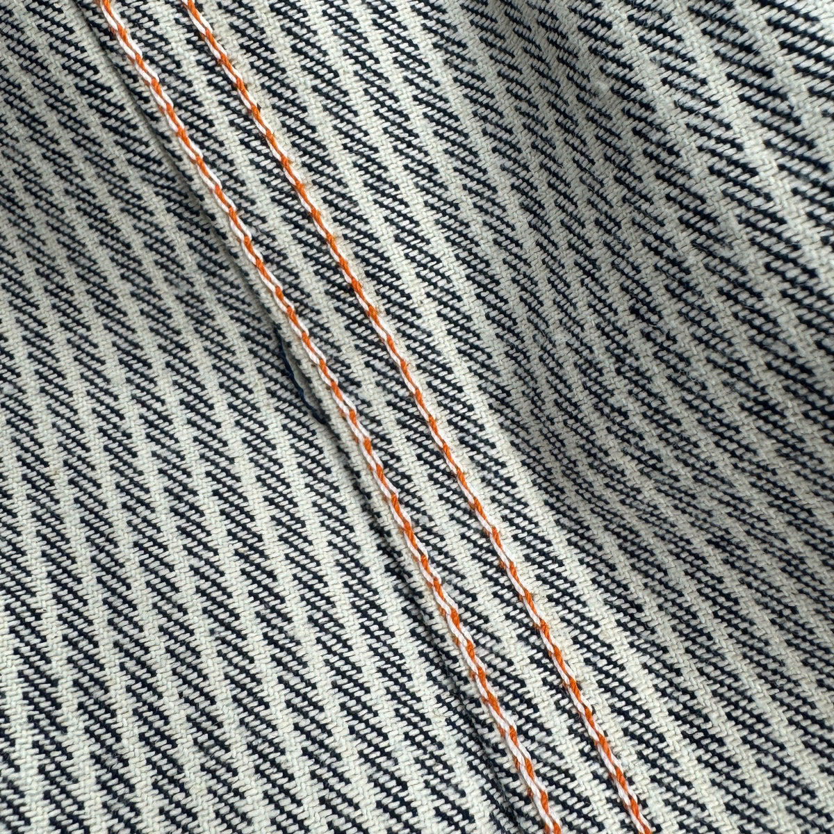 #HIC 10oz MV Mills Hickory Stripe Saw Tooth Work Shirt Long Sleeve