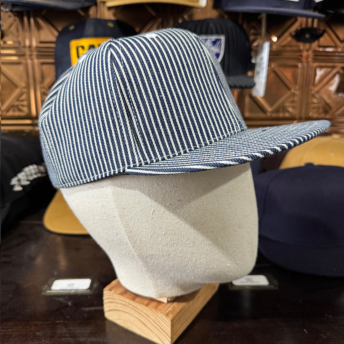 #HIC 10oz MV Mills Hickory Snapback HAT-High Crown
