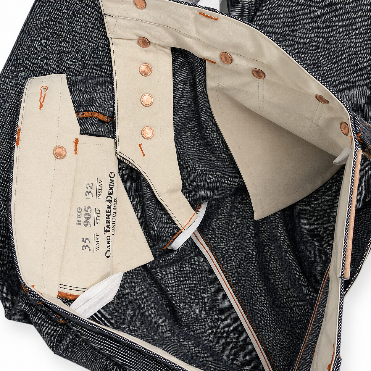 #N003 13oz Indigo Cone Mills Selvedge Duck Canvas