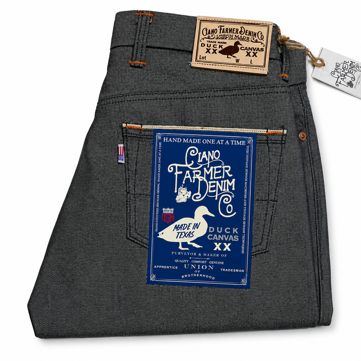 #N003 13oz Indigo Cone Mills Selvedge Duck Canvas