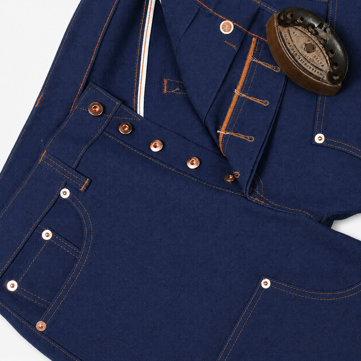 18oz Duck Canvas Navy Vintage Selvedge