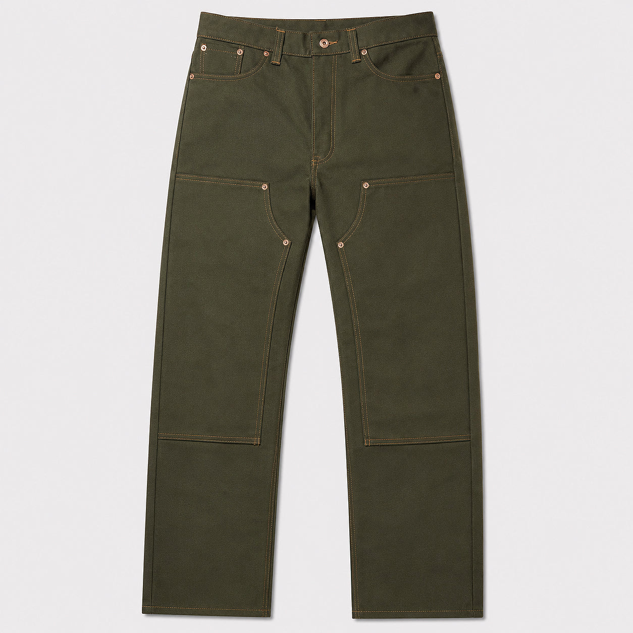 18oz Duck Canvas Green Vintage Selvedge