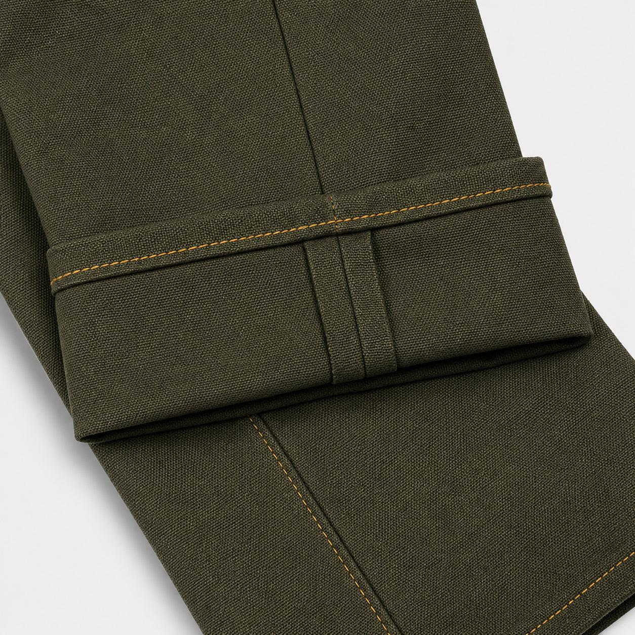 18oz Duck Canvas Green Vintage Selvedge