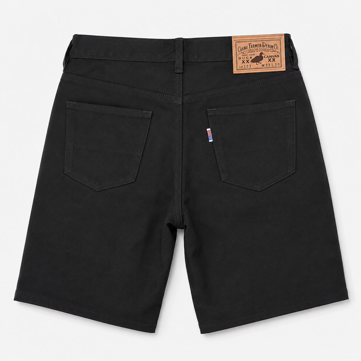 OPSTK #133 12oz Duck Canvas BLACK 5 Pocket Short [905 Regular Fit]