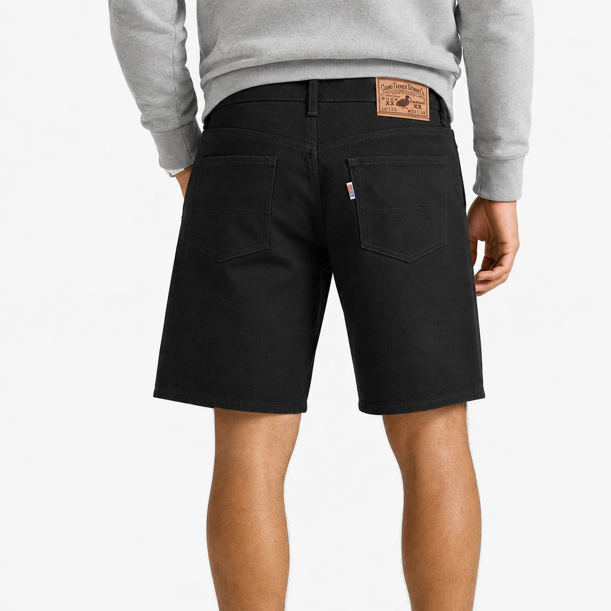 OPSTK #133 12oz Duck Canvas BLACK 5 Pocket Short [905 Regular Fit]