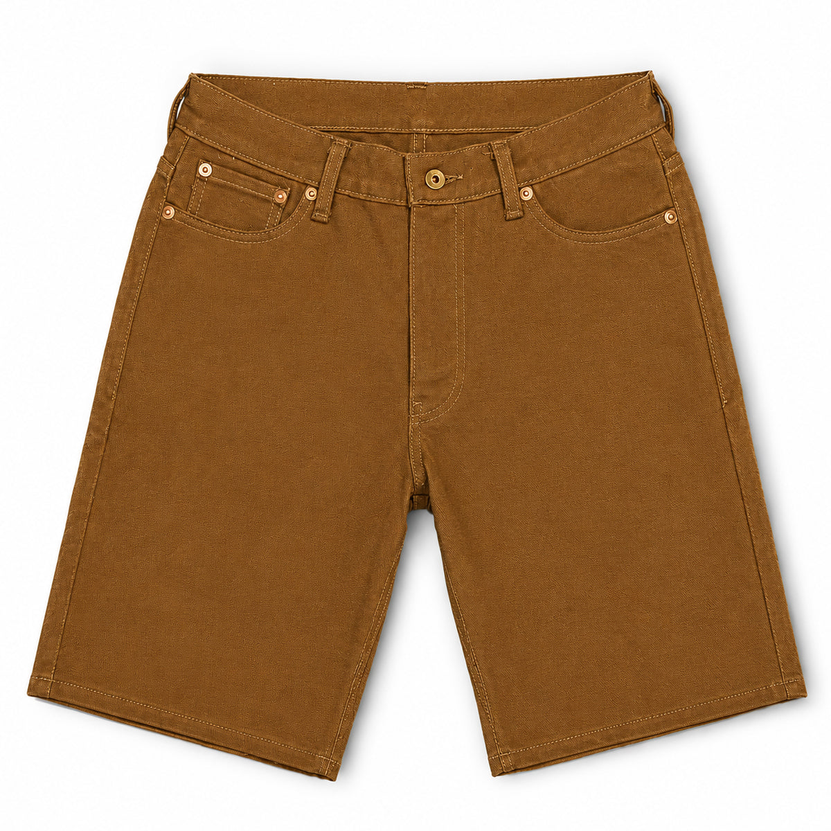 OPSTK #133 12oz Duck Canvas Mid OCHRE Brown 5 Pocket Short [905 Regular Fit]