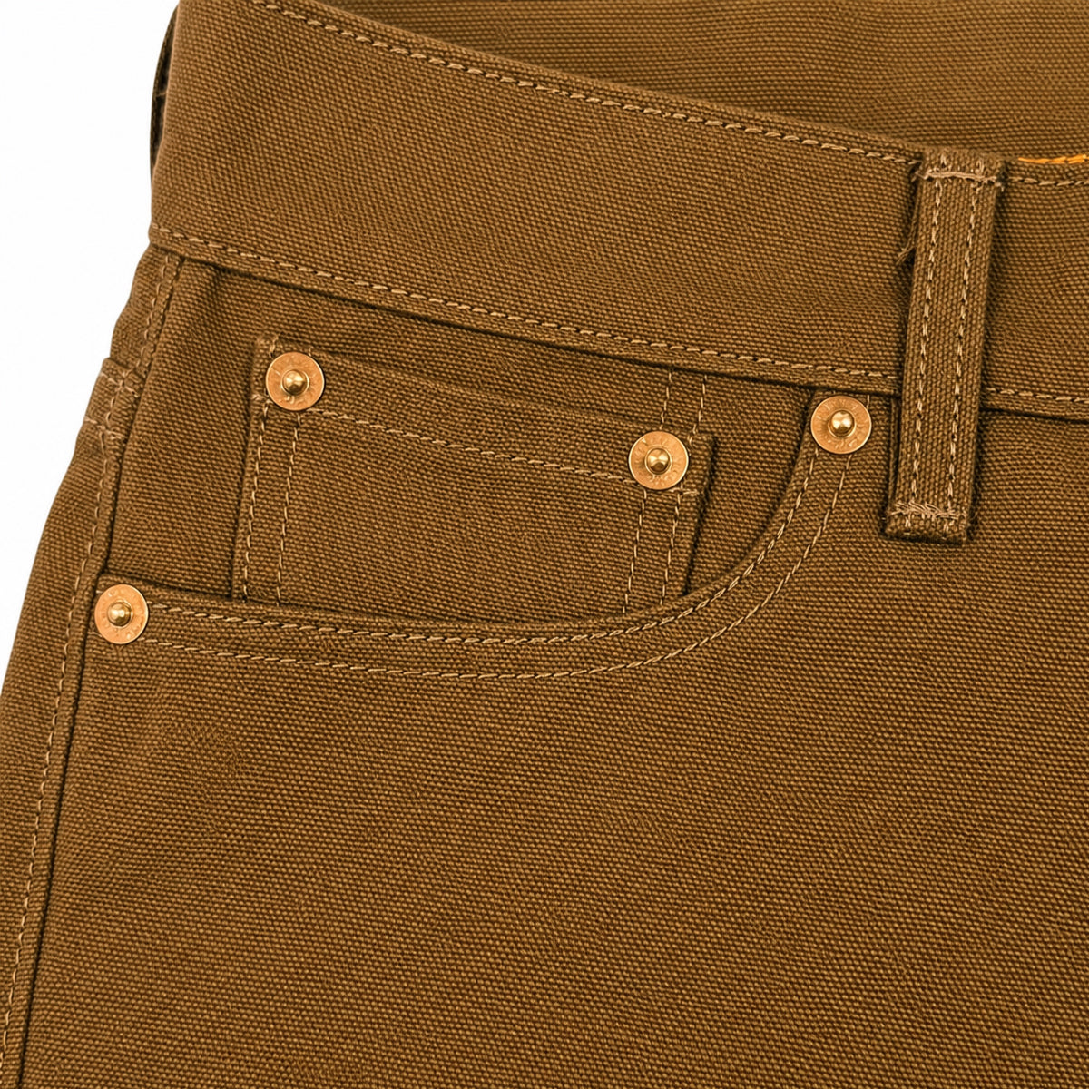 OPSTK #133 12oz Duck Canvas Mid OCHRE Brown 5 Pocket Short [905 Regular Fit]
