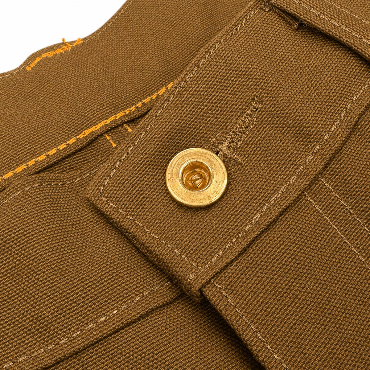 OPSTK #133 12oz Duck Canvas Mid OCHRE Brown 5 Pocket Short [905 Regular Fit]