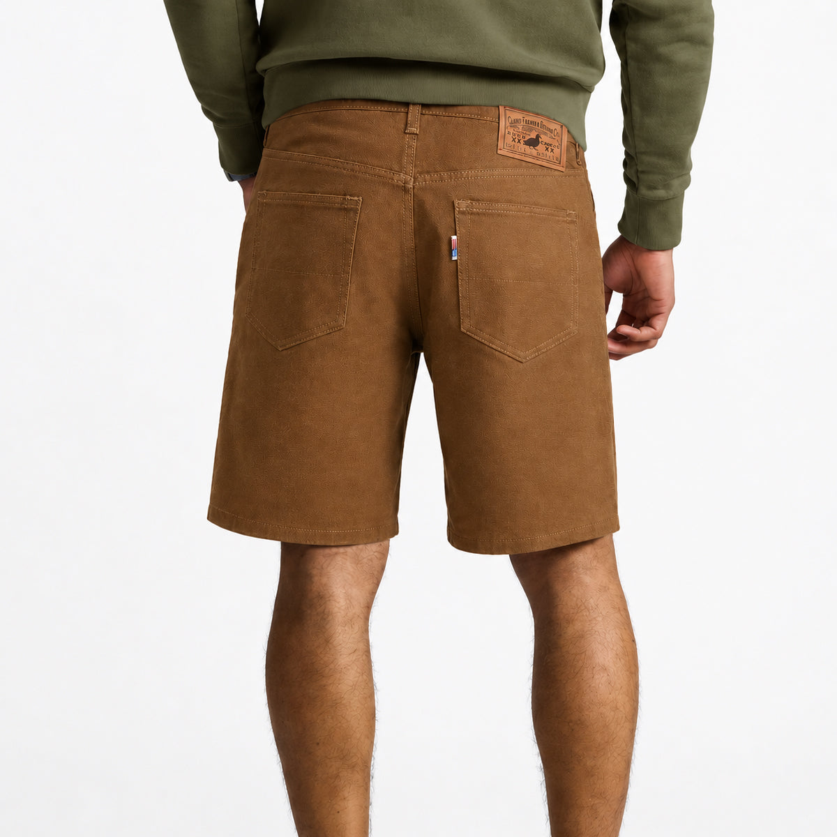 OPSTK #133 12oz Duck Canvas Mid OCHRE Brown 5 Pocket Short [905 Regular Fit]