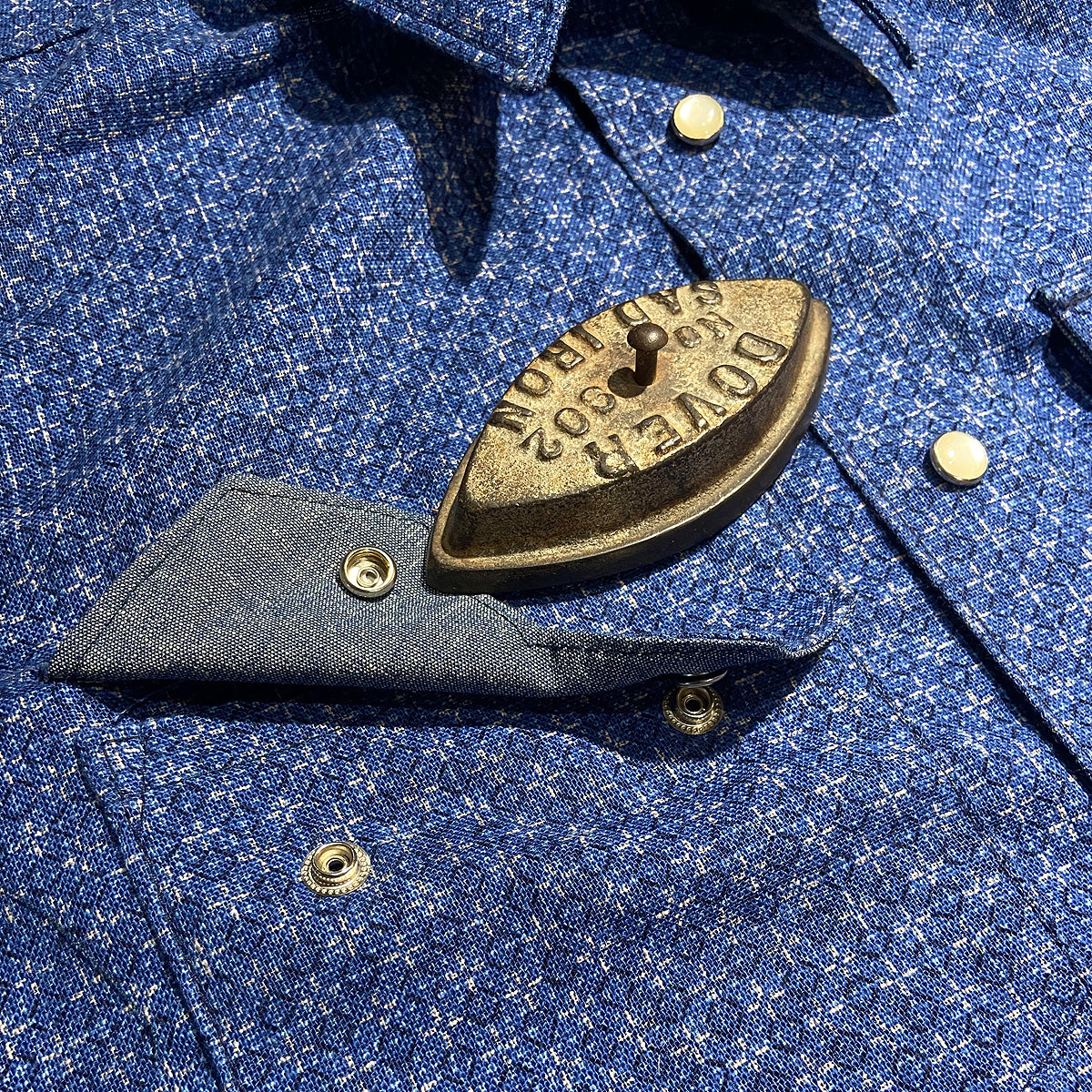 6oz Japanese Nara Blue Saw Tooth Workshirt / Made in Texas