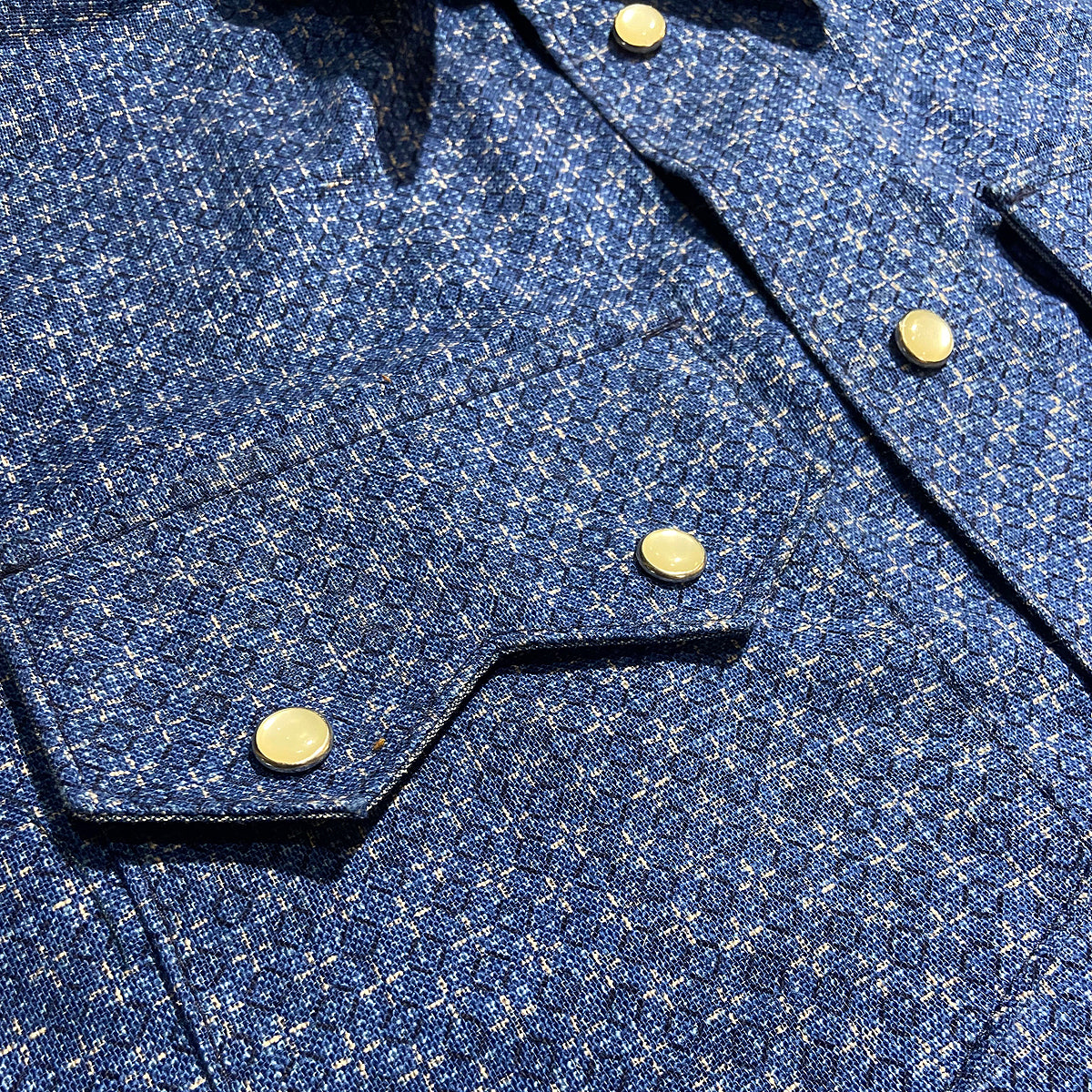 6oz Japanese Nara Blue Saw Tooth Workshirt / Made in Texas