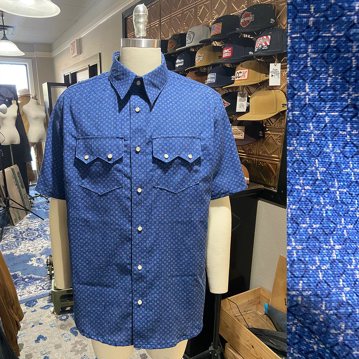 6oz Japanese Nara Blue Saw Tooth Workshirt / Made in Texas