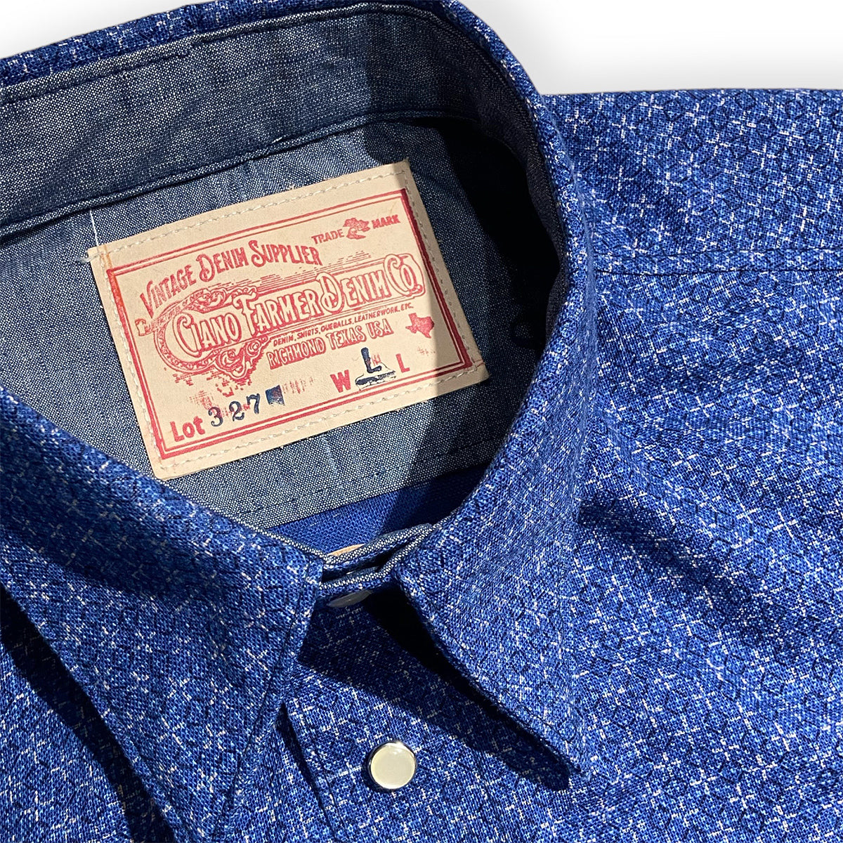6oz Japanese Nara Blue Saw Tooth Workshirt / Made in Texas