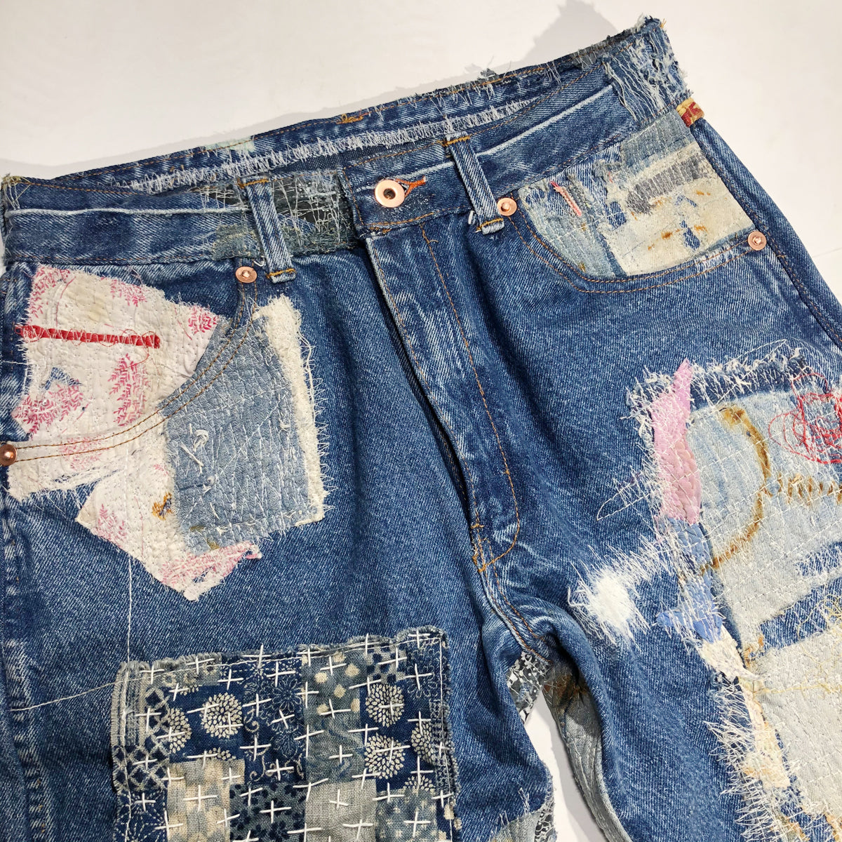 RE-MADE DENIM Boro and Sashiko Denim
