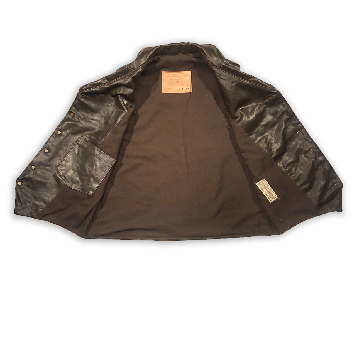 2/3oz Coffee Brown Horse LEATHER "Type B" Waistcoat