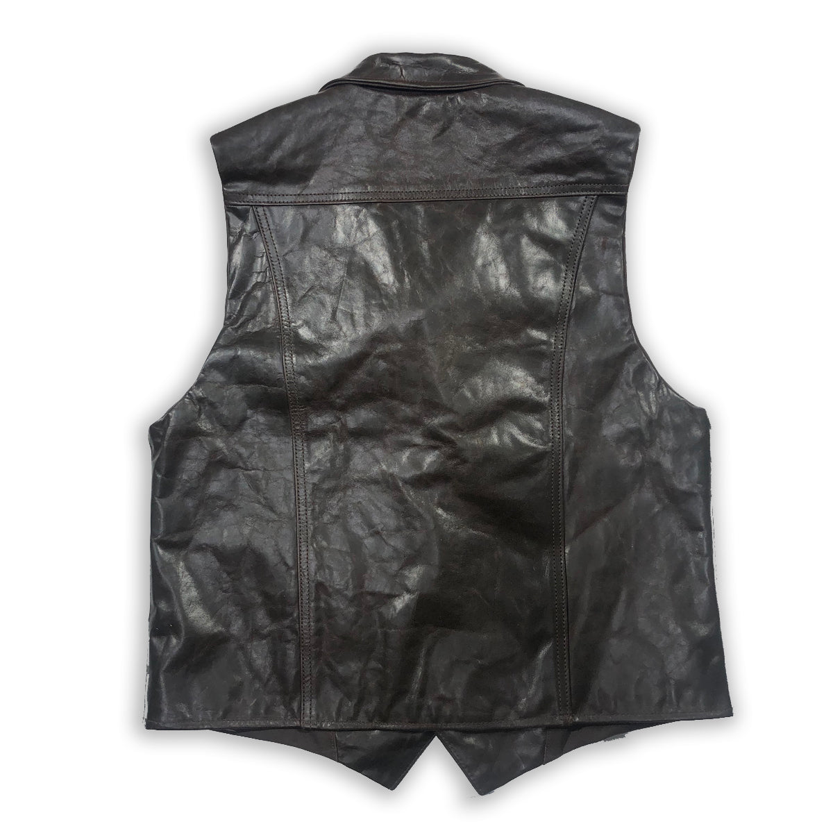 2/3oz Coffee Brown Horse LEATHER "Type B" Waistcoat