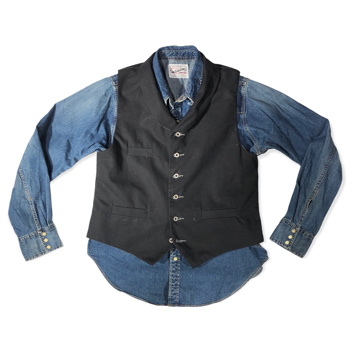 12oz Black Duck Canvas Type D Waistcoat