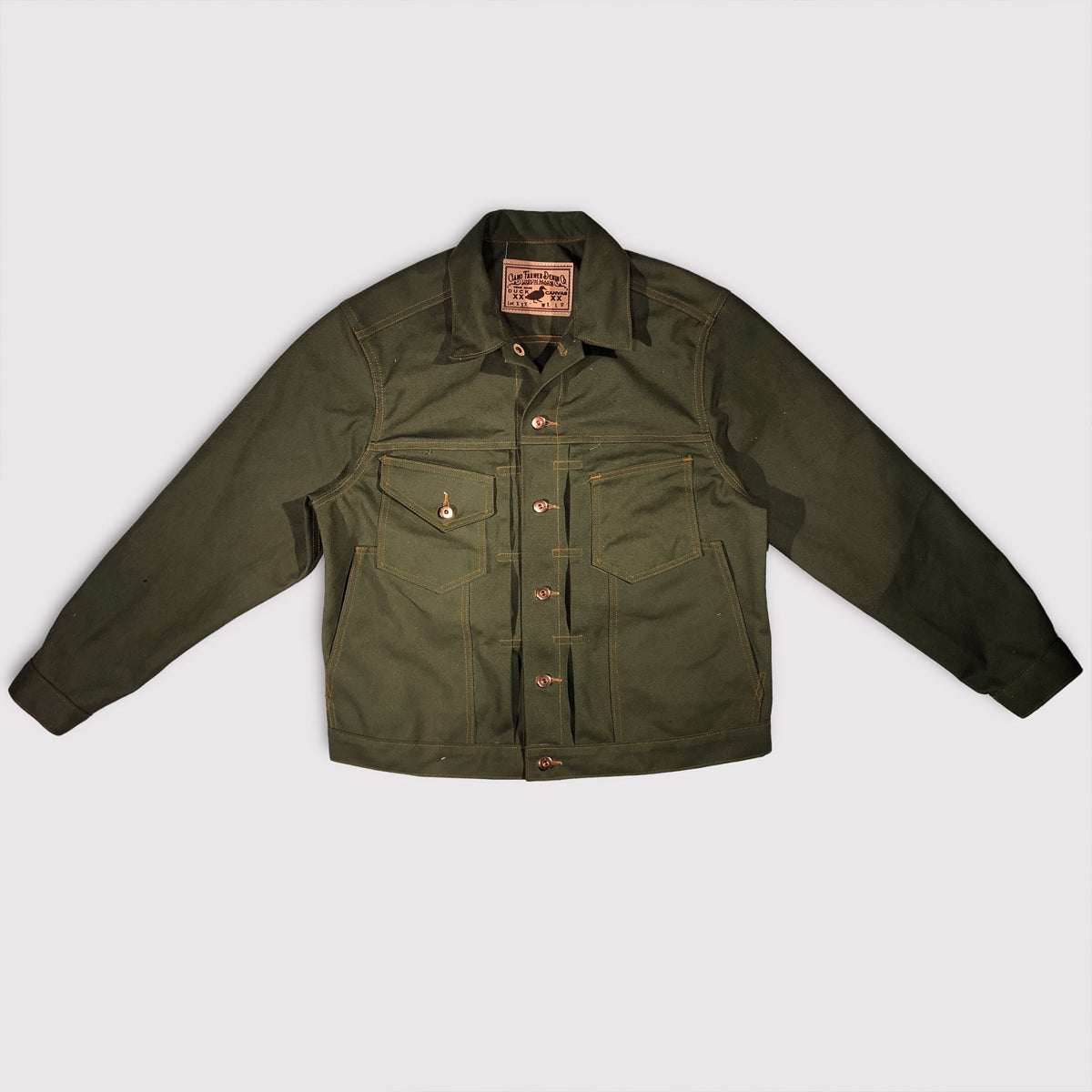 18oz Green Vintage Selvage Duck Canvas Field Hand Jacket