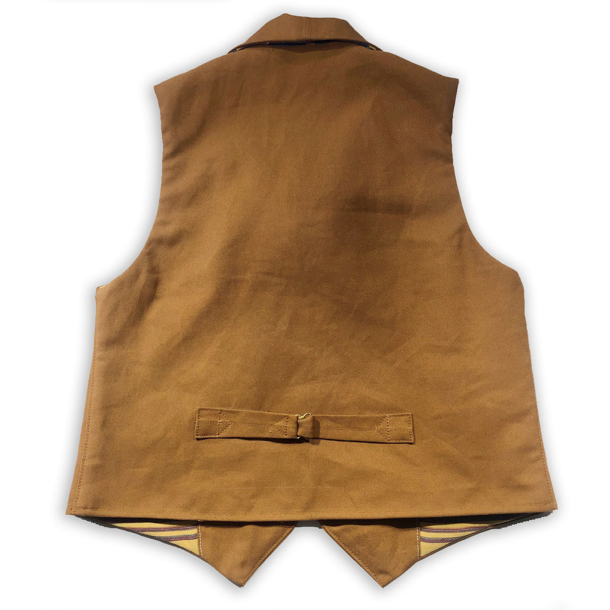 12oz Ochre Duck Canvas Type SW Waistcoat w/wool liner