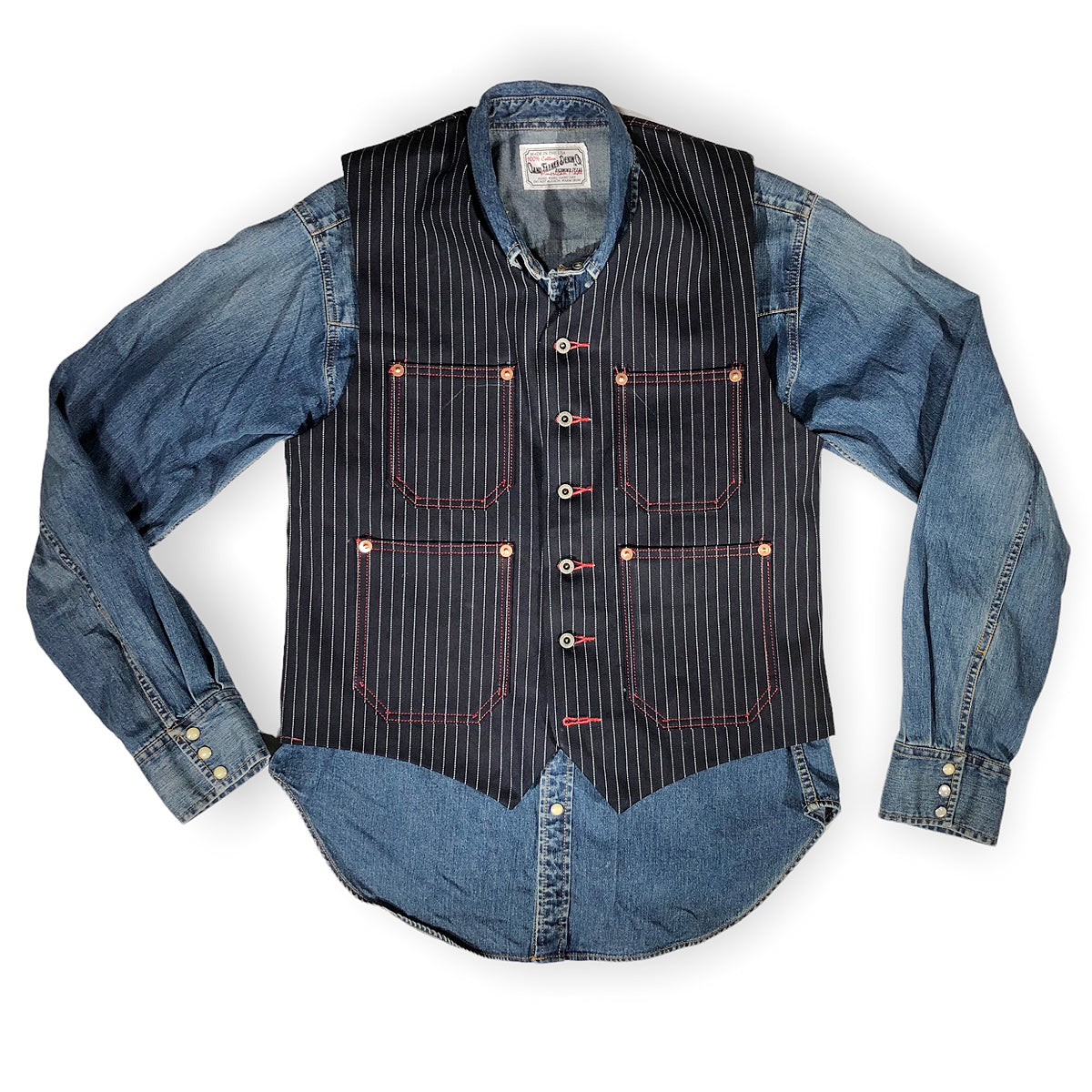 Waistcoat TYPE IH [ ICHIRO HACHIYA ] 13.5oz Japanese Indigo/Indigo WABASH White Selvage