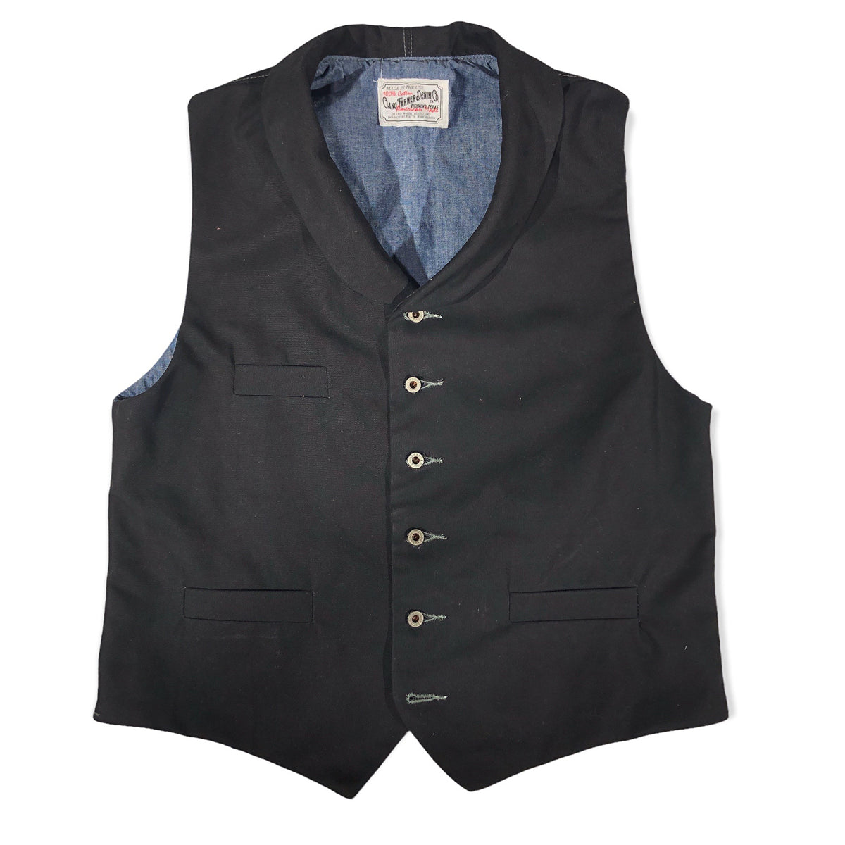 12oz Black Duck Canvas Type D Waistcoat