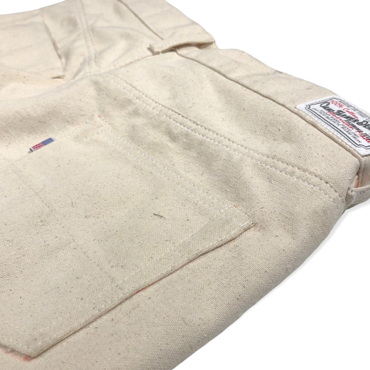 12oz Duck Canvas Off White 5 POCKET Version