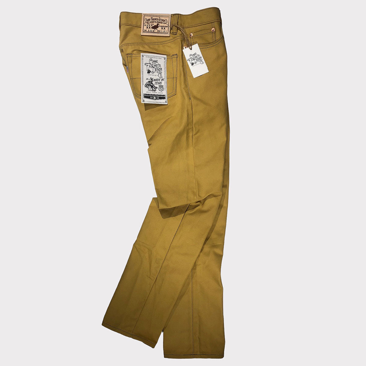 #134 18oz Duck Canvas 5 Pocket Model Lite Ochre