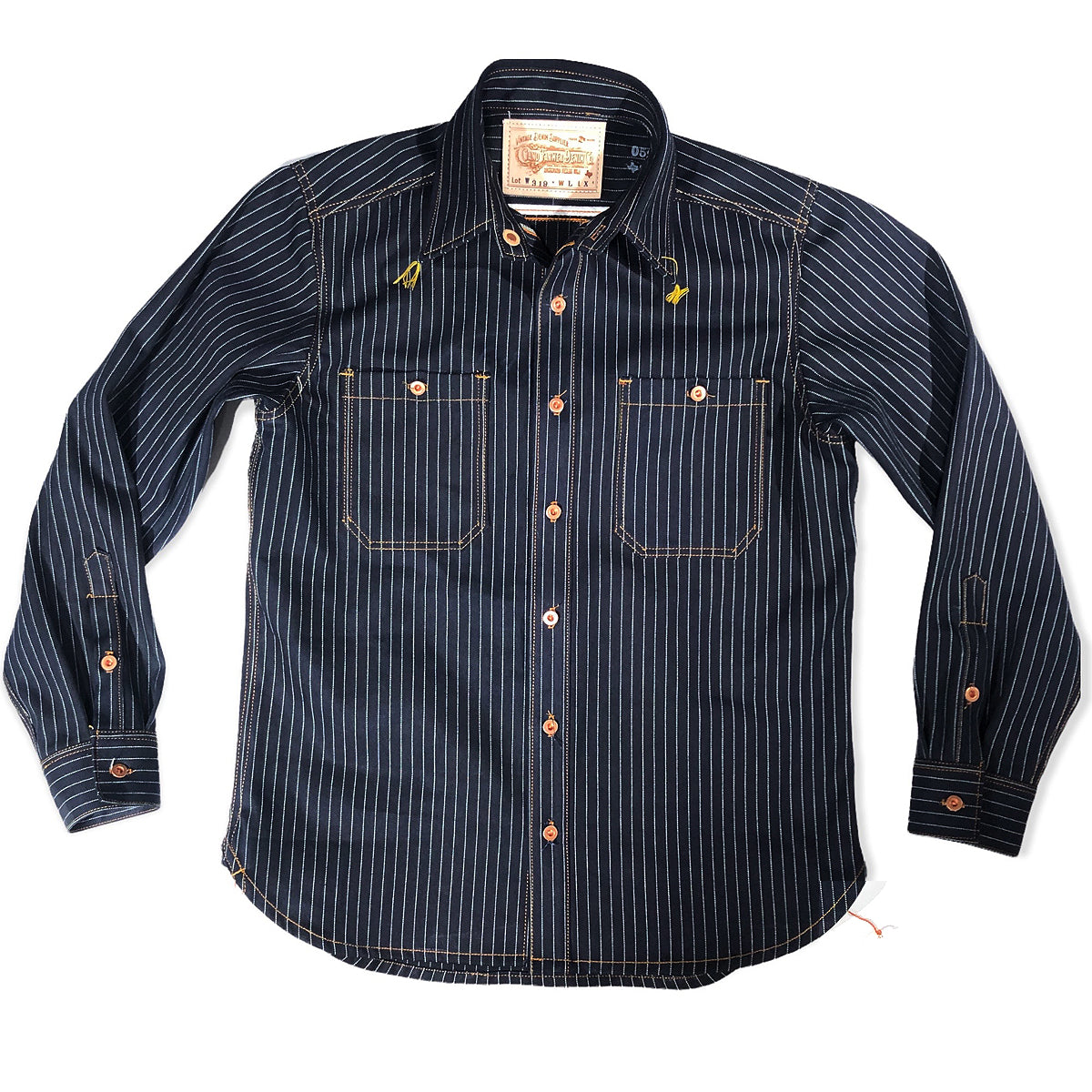 13.5oz Japanese Indigo/Indigo WABASH White Selvage WORKSHIRT