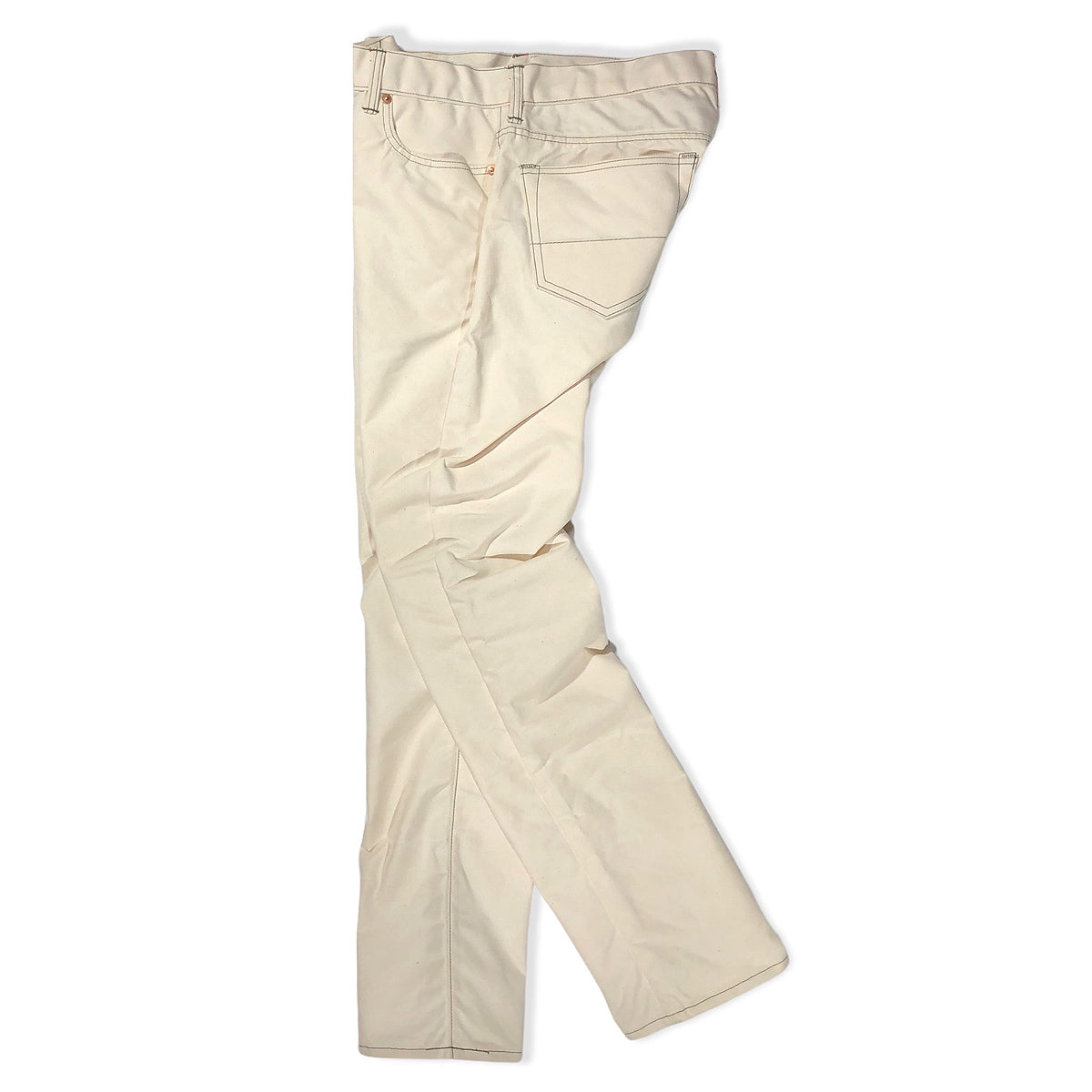 12oz Duck Canvas Off White 5 POCKET Version