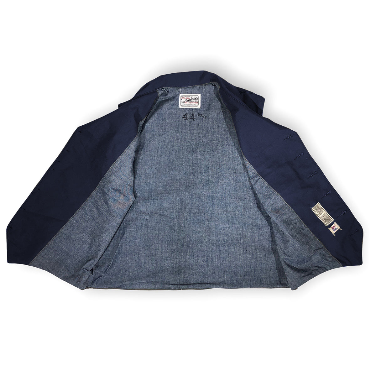 12oz Navy Duck Canvas Type D Waistcoat
