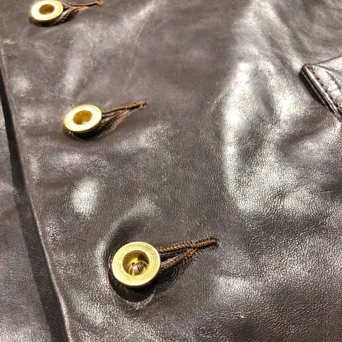 2/3oz Coffee Brown Horse LEATHER "Type B" Waistcoat