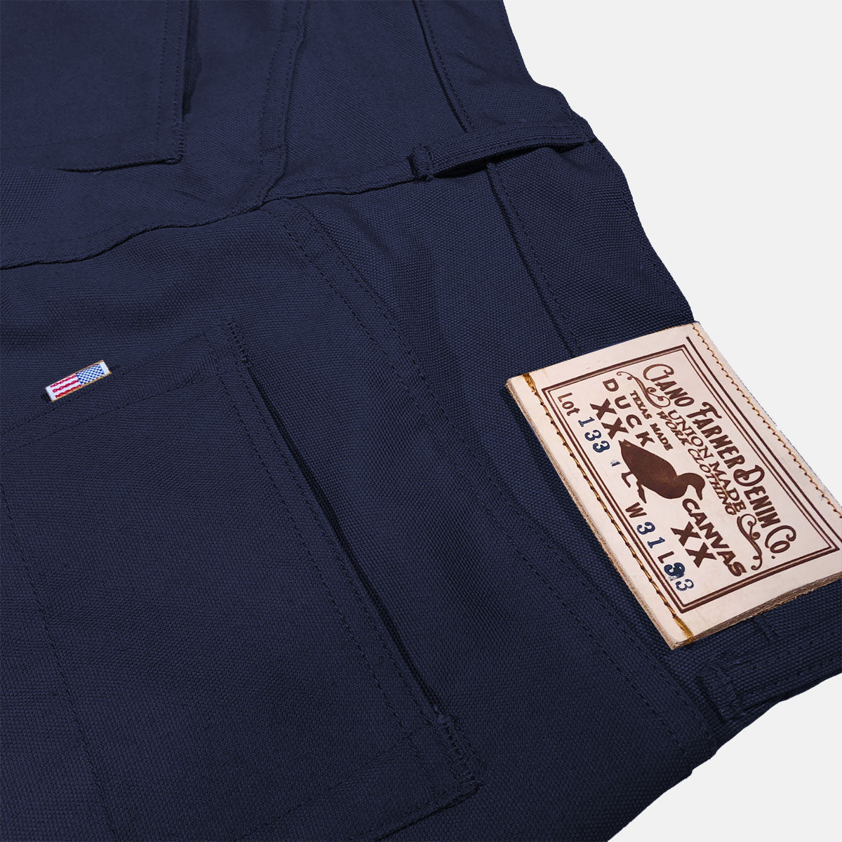 12oz Duck Canvas Navy 5 POCKET Version