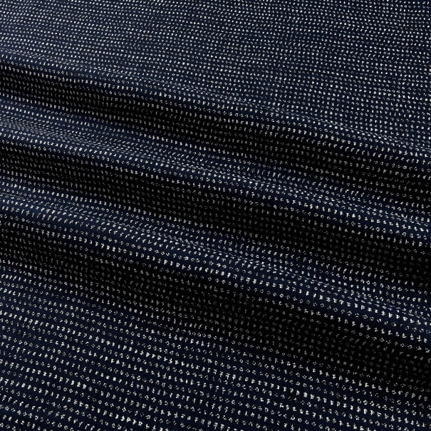 Japanese Nara Cotton Canvas Indigo Handkerchief 27.5 x 27.5 "DASH"