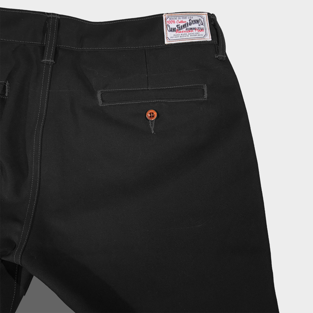 12oz Duck Canvas Black CHINO Version