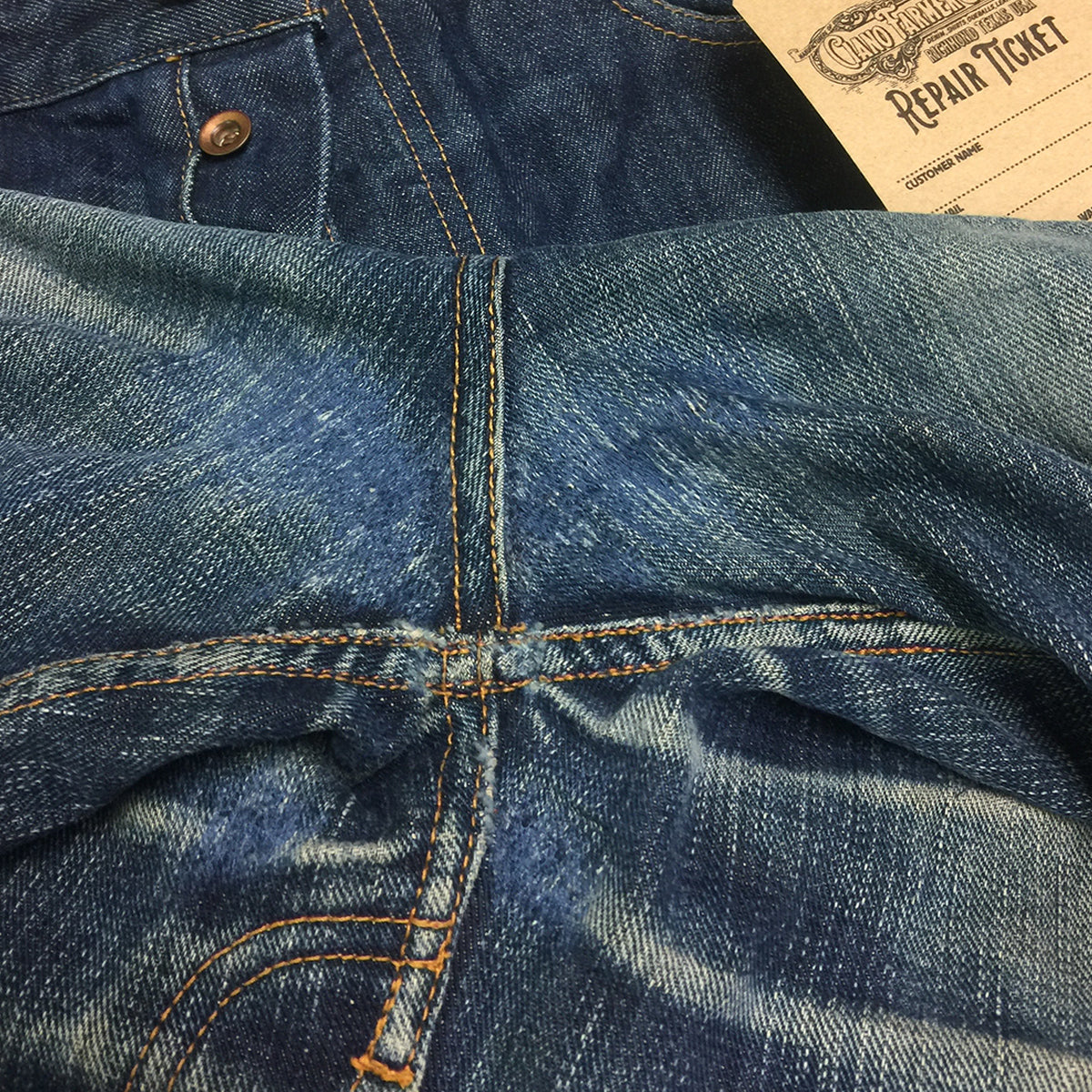 DENIM Repair. Darning!