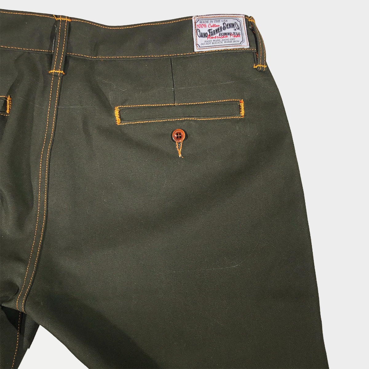 12oz Duck Canvas Moss Green CHINO Version