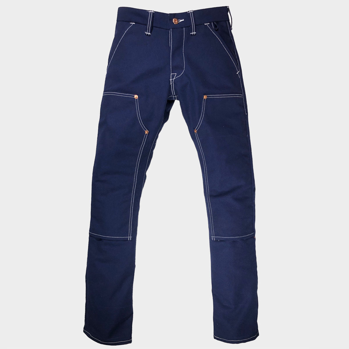 18oz Duck Canvas Navy FIELD HAND Chino [ Back Patch Pockets ]