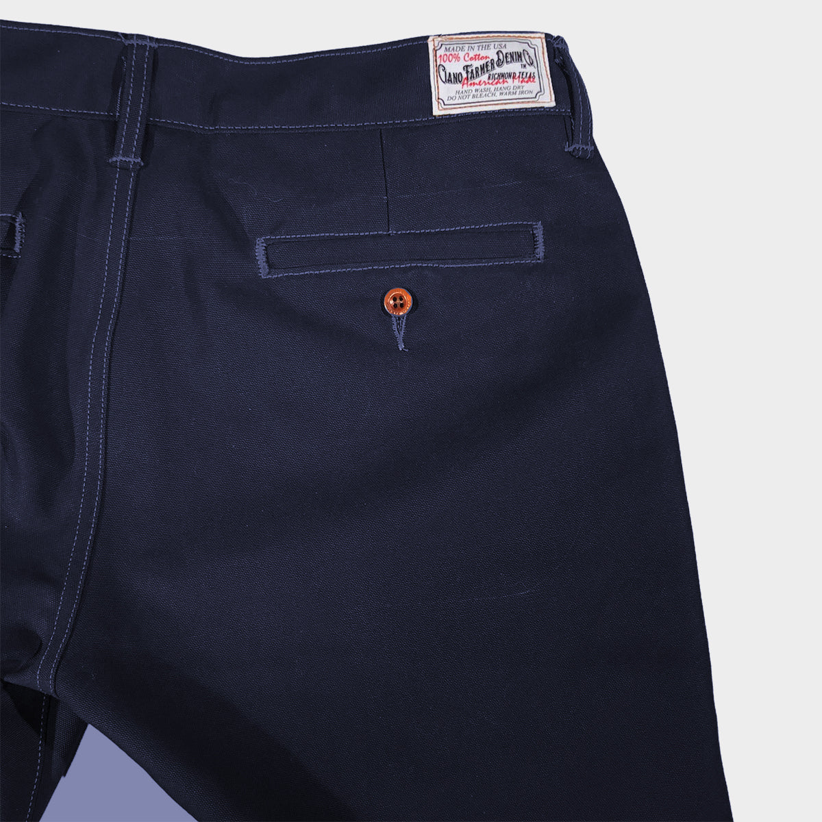12oz Duck Canvas Navy CHINO Version